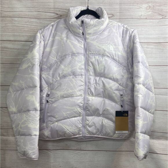 The North Face TNF 2000 Puffer Lavender Print Jacket Women's Size Large - Picture 1 of 9
